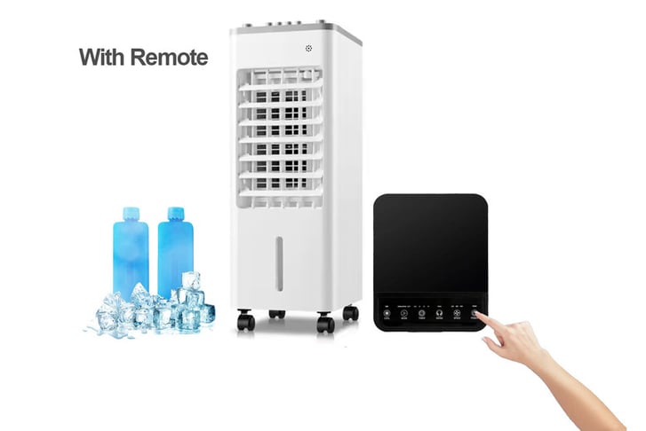 Electrics R Us 6L Portable Air Cooler with 2 Ice Boxes Remote Control
