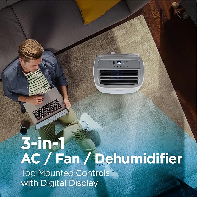 BLACK+DECKER Portable Air Conditioner 9,000 BTU White