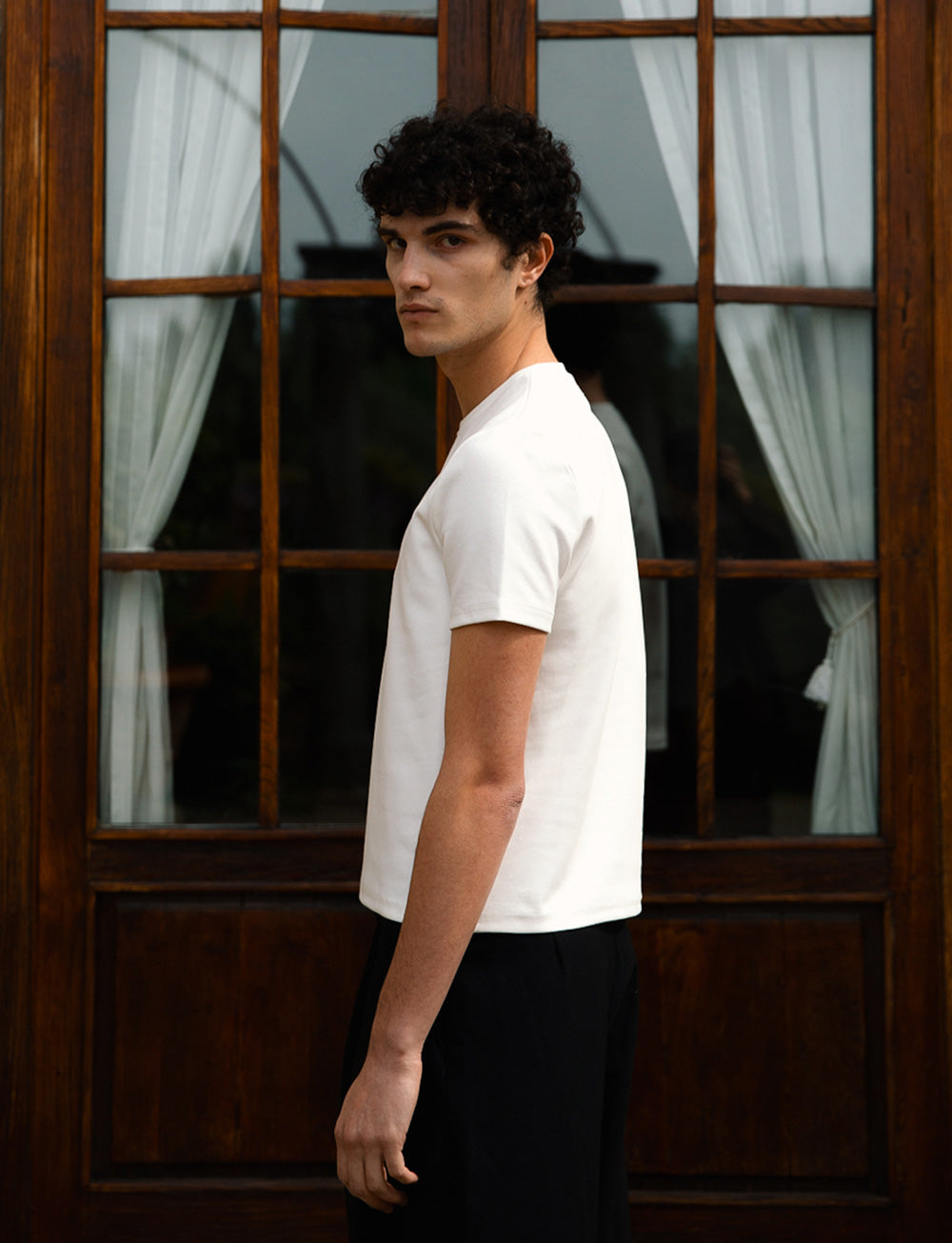 CANKAR Brando Fitted T-Shirt, White