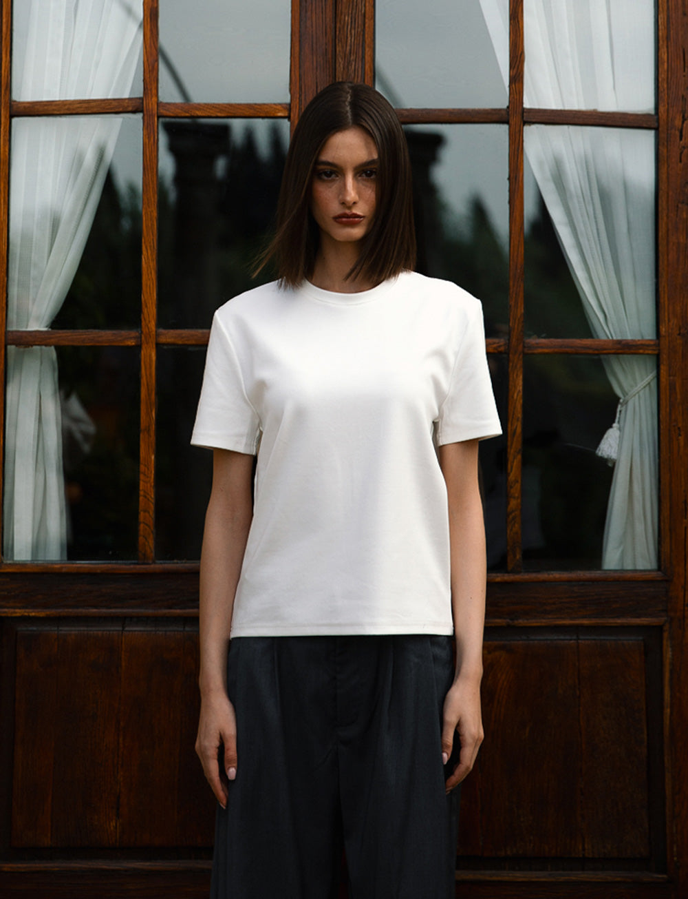 CANKAR Brando Fitted T-Shirt, White
