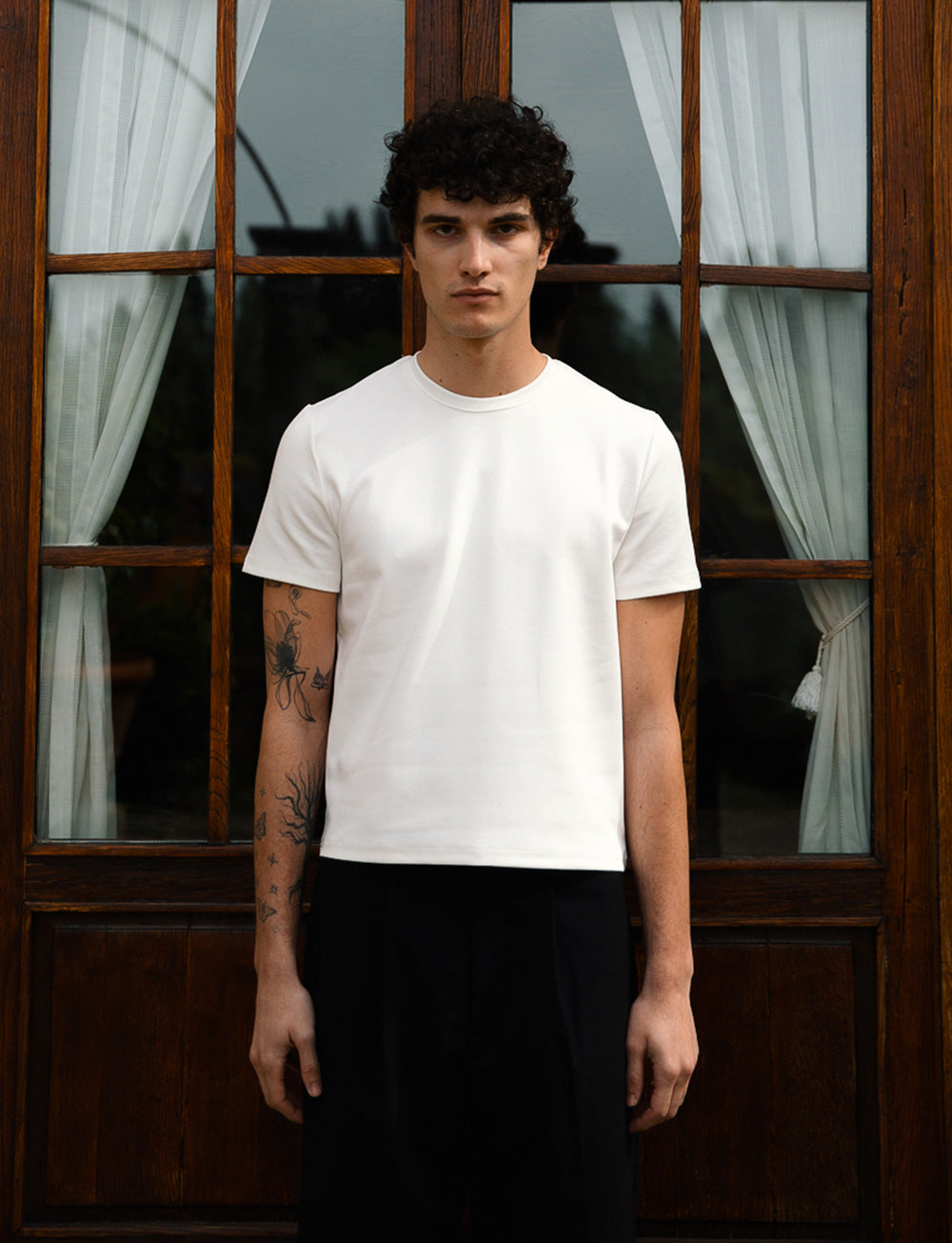 CANKAR Brando Fitted T-Shirt, White