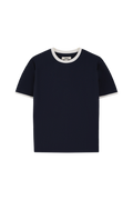 CANKAR Brando T-Shirt, Navy Ringer