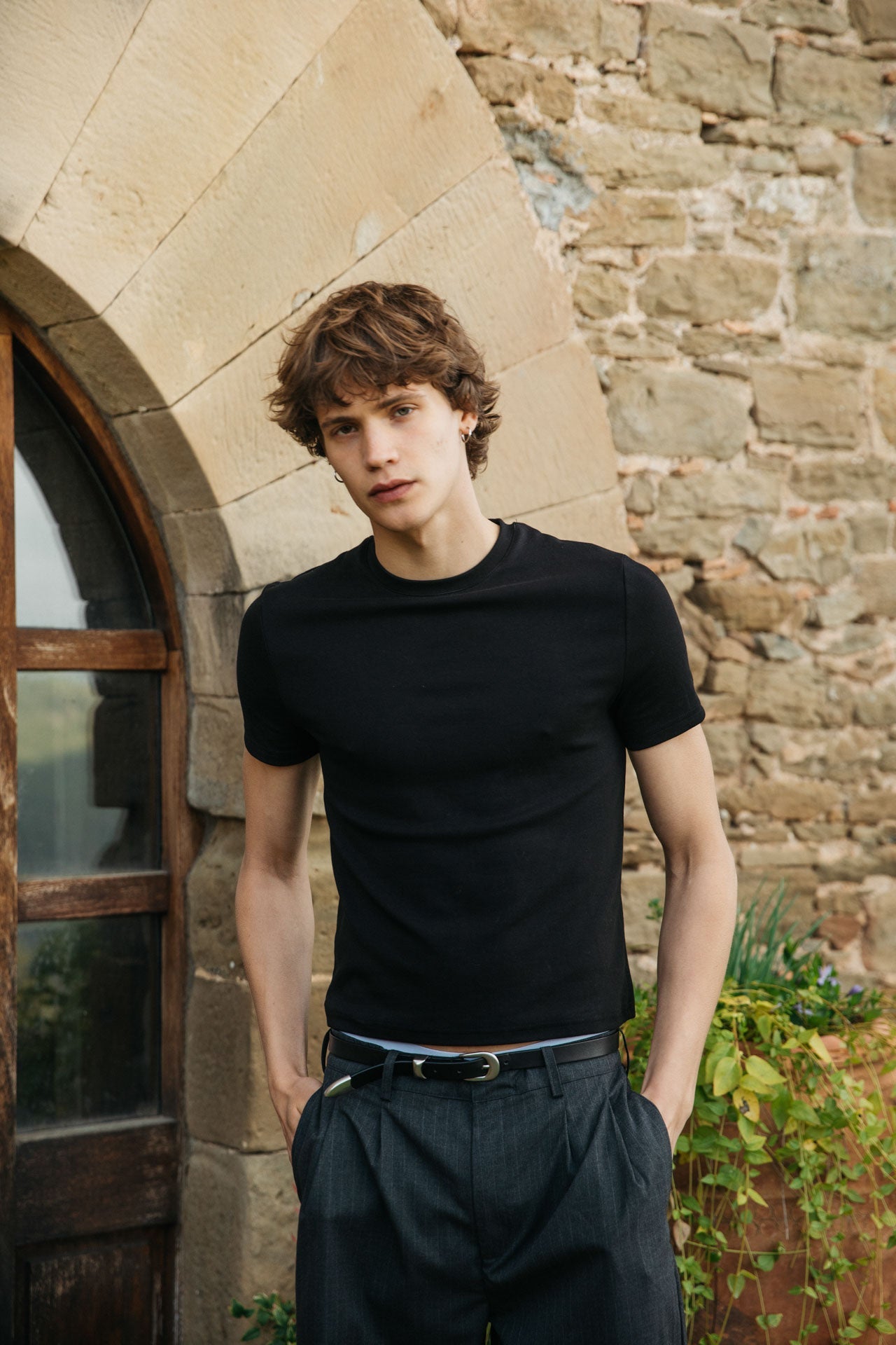 CANKAR Brando Fitted T-Shirt, Black