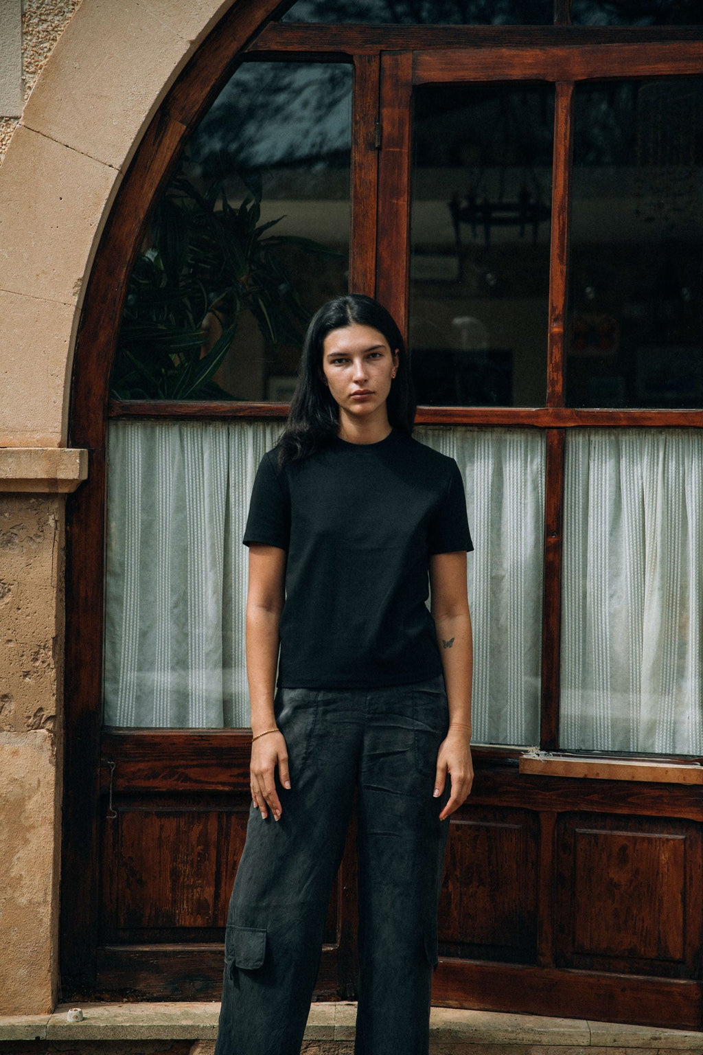 CANKAR Brando Fitted T-Shirt, Black